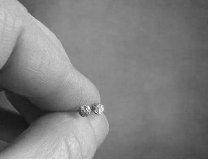 3mm 14k gold stud earrings