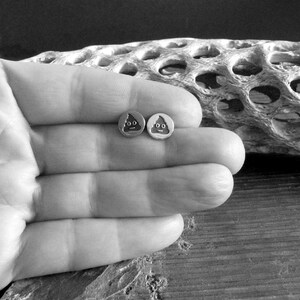Poop Emoji Stud Earrings Handmade in Sterling Silver - Etsy