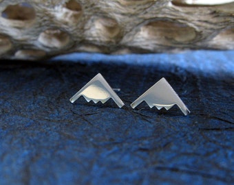 B2 Bomber Jet stud earrings handmade in sterling silver or 14k gold