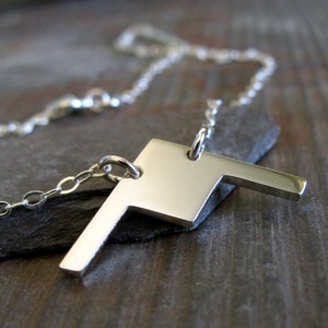 Tiny Jet B21 Bomber Engraved pendant necklace handmade from sterling silver or 14k gold filled