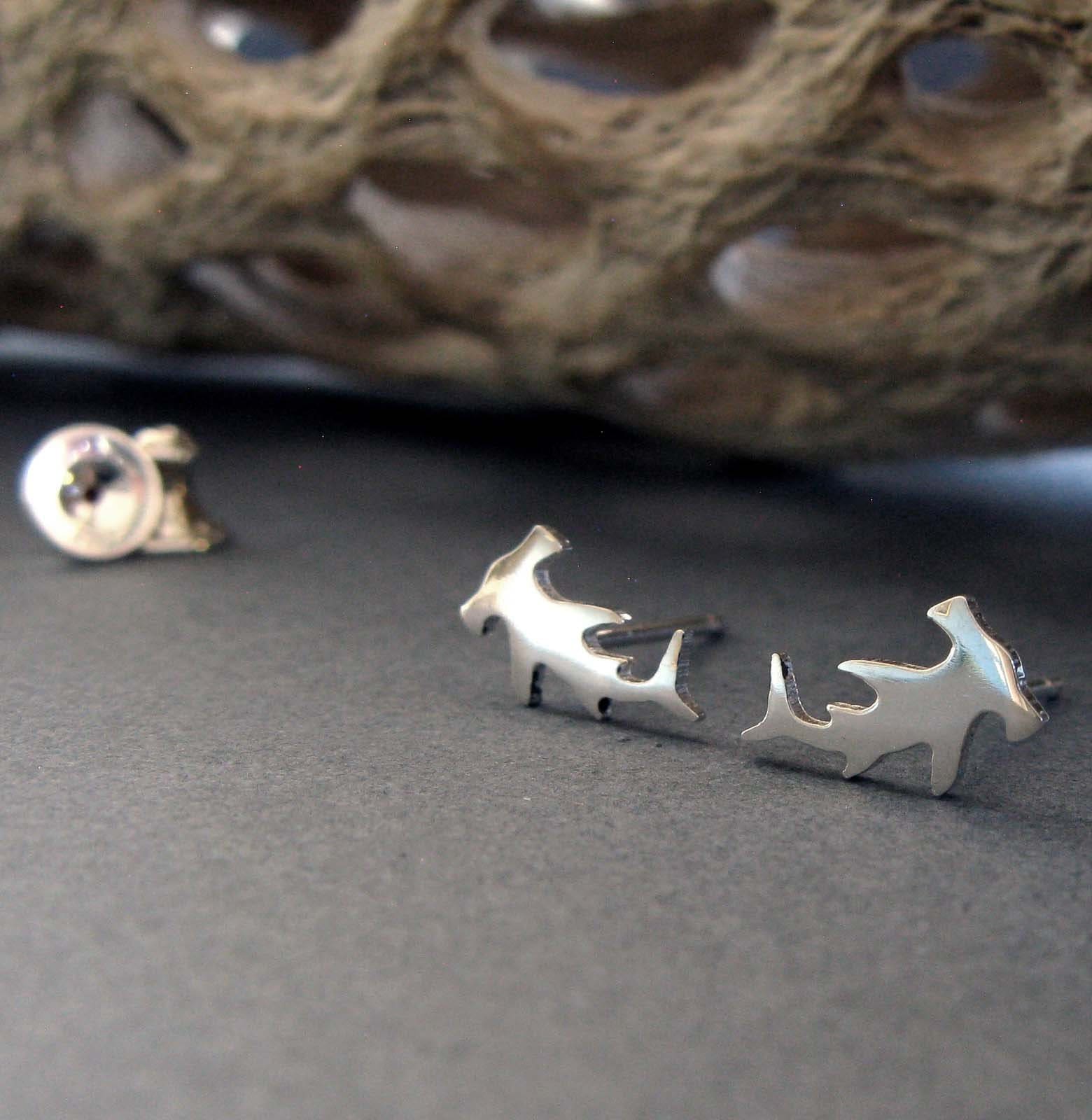 hammerhead shark earrings