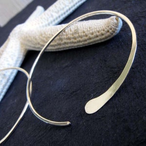 Sterling silver open hoop earrings 1 1/2 inch artisan handmade 18 gauge wire work