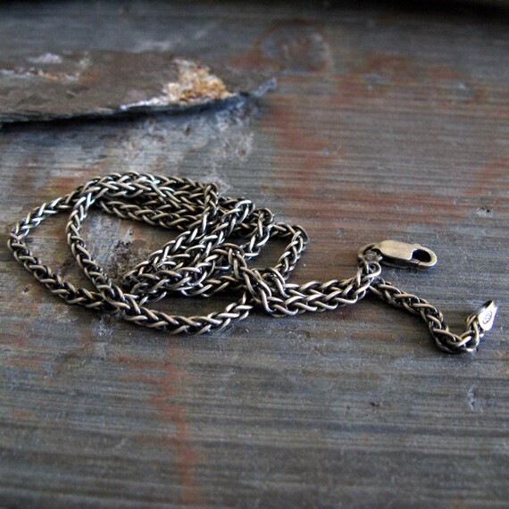 Sterling Silver Wheat Chain With Lobster Clasp, Replacement Chain