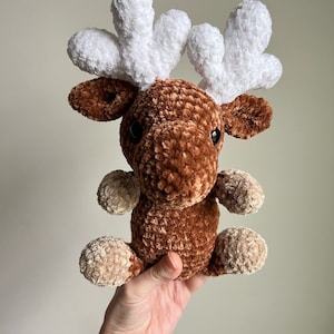 Moose plushie , moose Toy, moose Stuffed Animal, Crochet Animal, Amigurumi , Baby Shower Gift, woodland themed gift