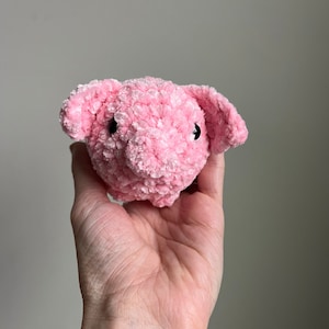 Mini pig plushie, Crochet mini pig, pig , pig gift, Gift For Kids, crochet animal, Tween Gift, desk pets, pocket pet