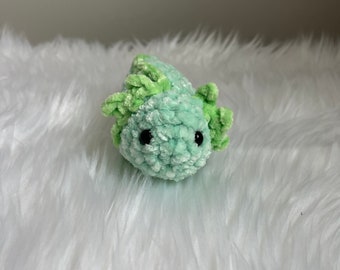 Mini peluche Axolotl, mini Axolotl au crochet, Axolotl au crochet, cadeau Axolotl, cadeau pour les enfants, animal au crochet, cadeau de préado, animaux de compagnie de bureau, animal de compagnie de poche