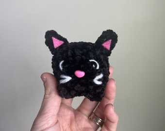 Crochet Mini Cat Plushie, Pocket Pet, Desk Pets
