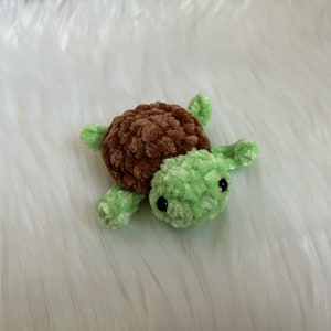 mini turtle plushie , Pocket turtle, turtle plushie , Crochet turtle, Under the Sea gift, Gift For Kids, crochet animal , desk pet