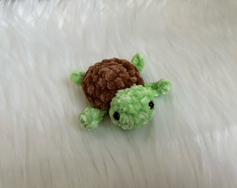 mini turtle plushie , Pocket turtle, turtle plushie , Crochet turtle, Under the Sea gift, Gift For Kids, crochet animal , desk pet
