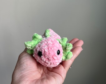 Mini peluche Axolotl, mini Axolotl all'uncinetto, Axolotl all'uncinetto, regalo Axolotl, regalo per bambini, animale all'uncinetto, regalo per adolescenti, animali da scrivania, animale da tasca