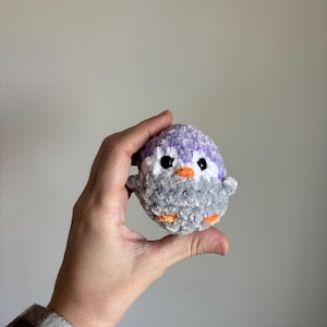 Mini penguin plushie, Crochet mini penguin, Crochet penguin , penguin gift, Gift For Kids, crochet animal, Tween Gift, desk pets, pocket pet