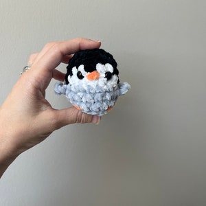 Mini penguin plushie, Crochet mini penguin, Crochet penguin , penguin gift, Gift For Kids, crochet animal, Tween Gift, desk pets, pocket pet