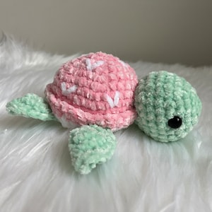 Strawberry turtle plushie, Crochet Turle, Turtle Toy, Turtle Stuffed Animal, Small Crochet Animal, Amigurumi Turtle, strawberry turtle