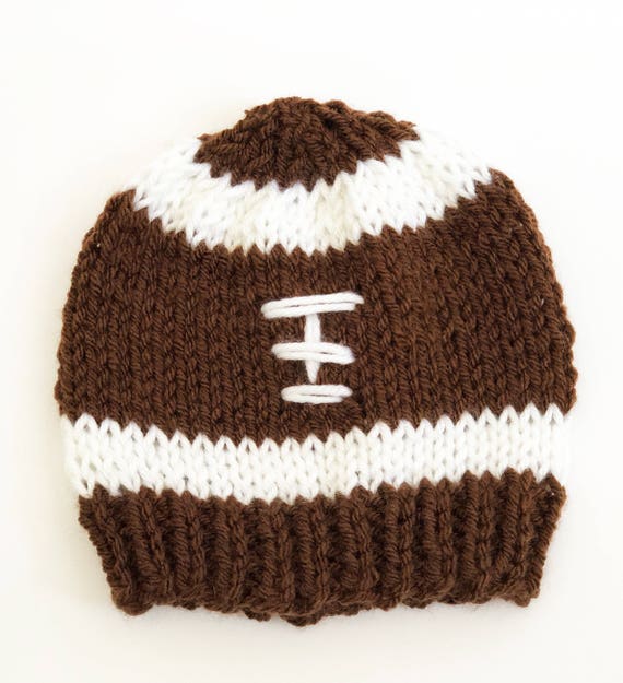 Baby First Football season Baby football hat Knot hat First Game Baby Boy Knot Baby Girl Knot Hat Newborn Football Knot Hat