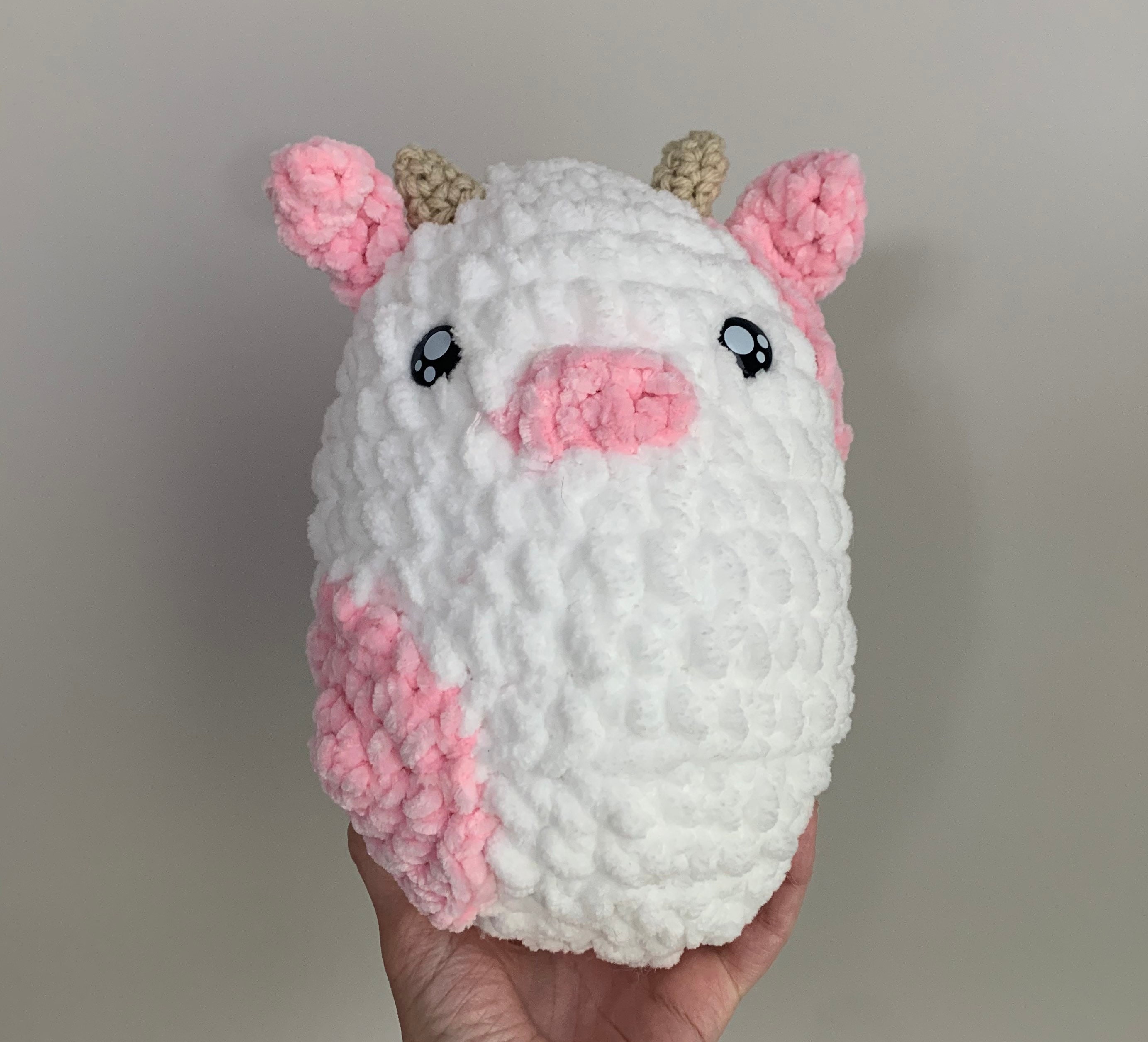 strawberry plush cow