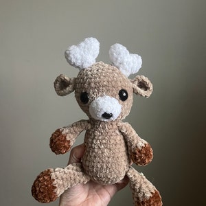 Deer plushie , deer Toy, deer Stuffed Animal, Crochet Animal, Amigurumi deer, Baby Shower Gift, crochet deer, woodland themed gift