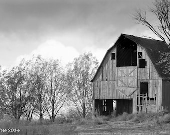 Photography - Barn Photo - Barn Photography - Black And White Barn Photo - Landscape Photography - Photography Prints