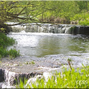 Waterfall Photography -  River Photo - Landscape Photography - Woodland Scene