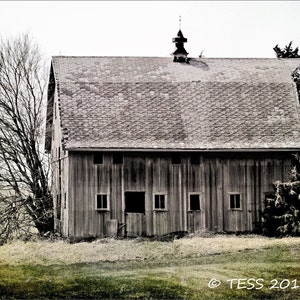 Weathered Old Barn Photo Barn Photography Barn Photo Country Barn Landscape Photography Abandoned Barn Fathers Day image 1