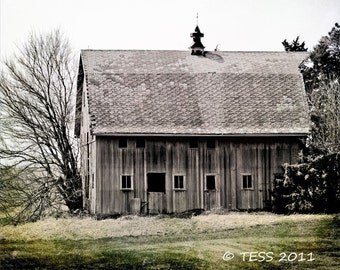 Weathered Old Barn Photo - Barn Photography - Barn Photo - Country Barn - Landscape Photography - Abandoned Barn - Fathers Day