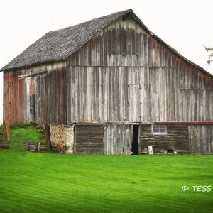 Weathered Barn Print - Old Barn Photo - Barn Photography -  Farm Print - Barn Photographic Print - Landscape Photography - Mother&#39;s Day