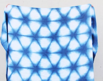 Large Linen Shibori Dyed Shawl