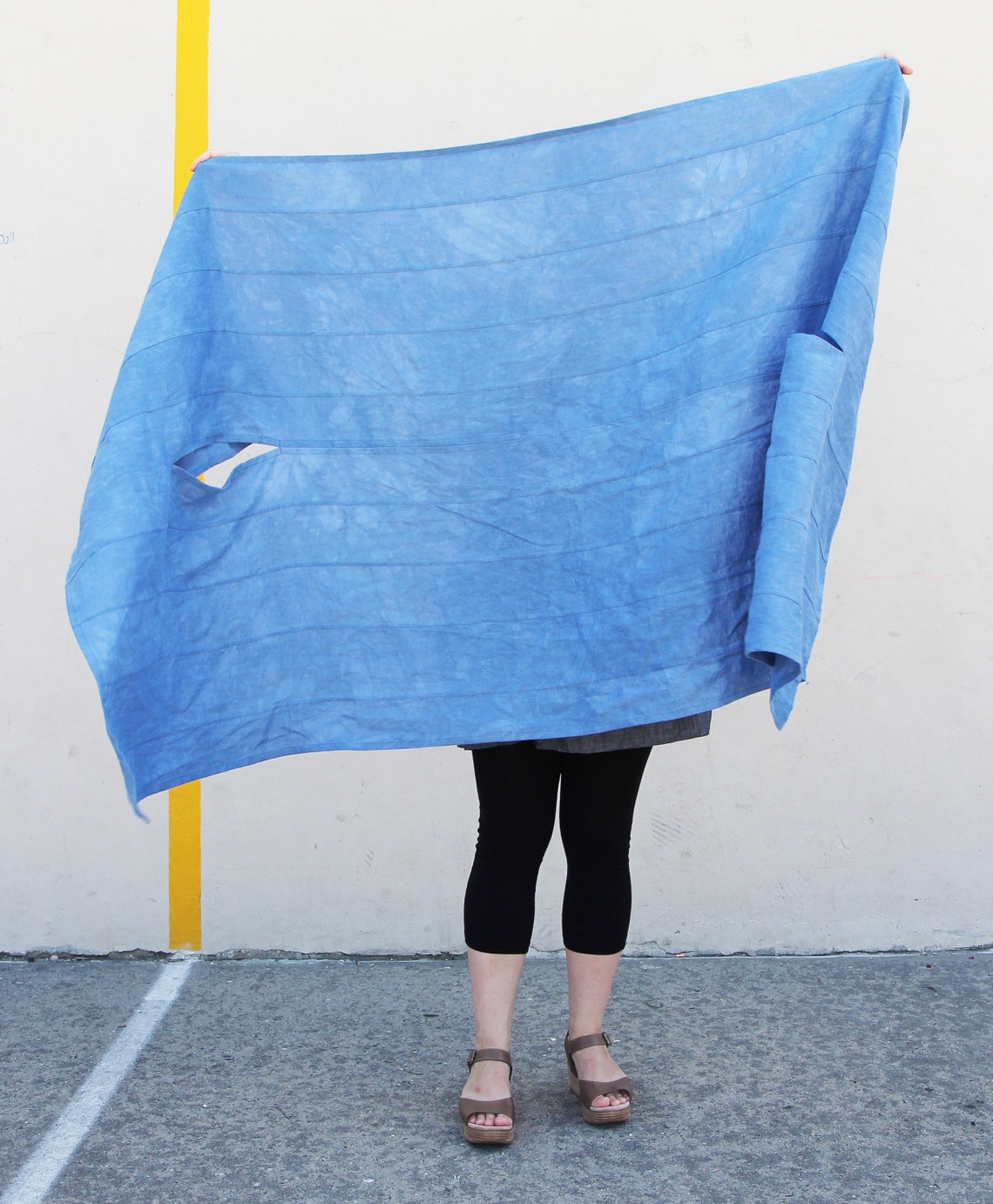 shawl with arm slits