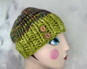 In A Pickle Merino Wool Button Hat