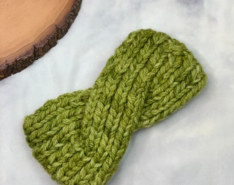 Limeade Turban Ear Warmer - Merino Wool Headband