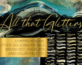 Volume 33 – All that Glitters, Procreate Glitter Brushes & Stamps, Calming iPad Brushes