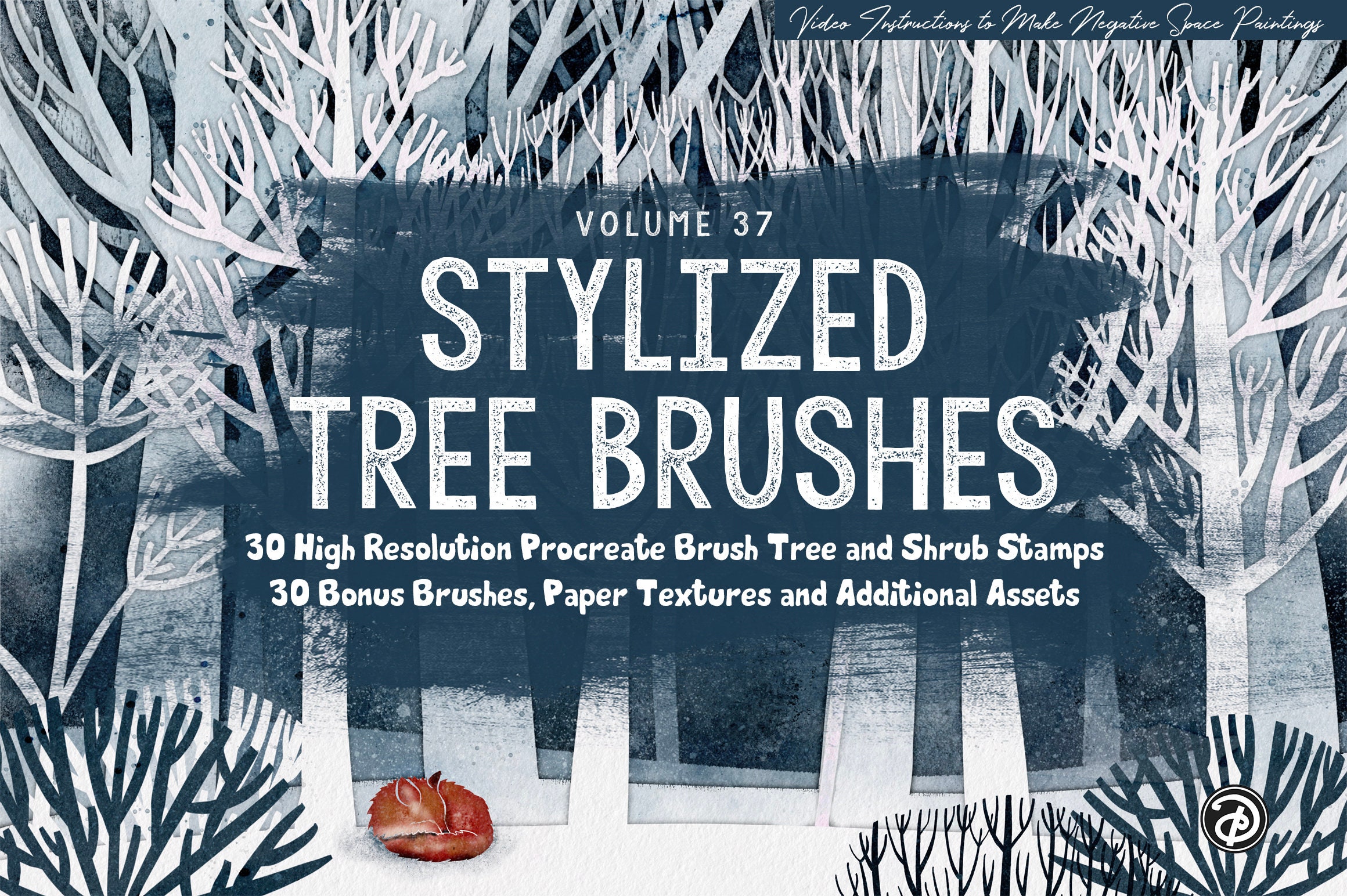 Volume 37 – Trees & Shrubs Procreate Watercolor Brushes and Stamps ...