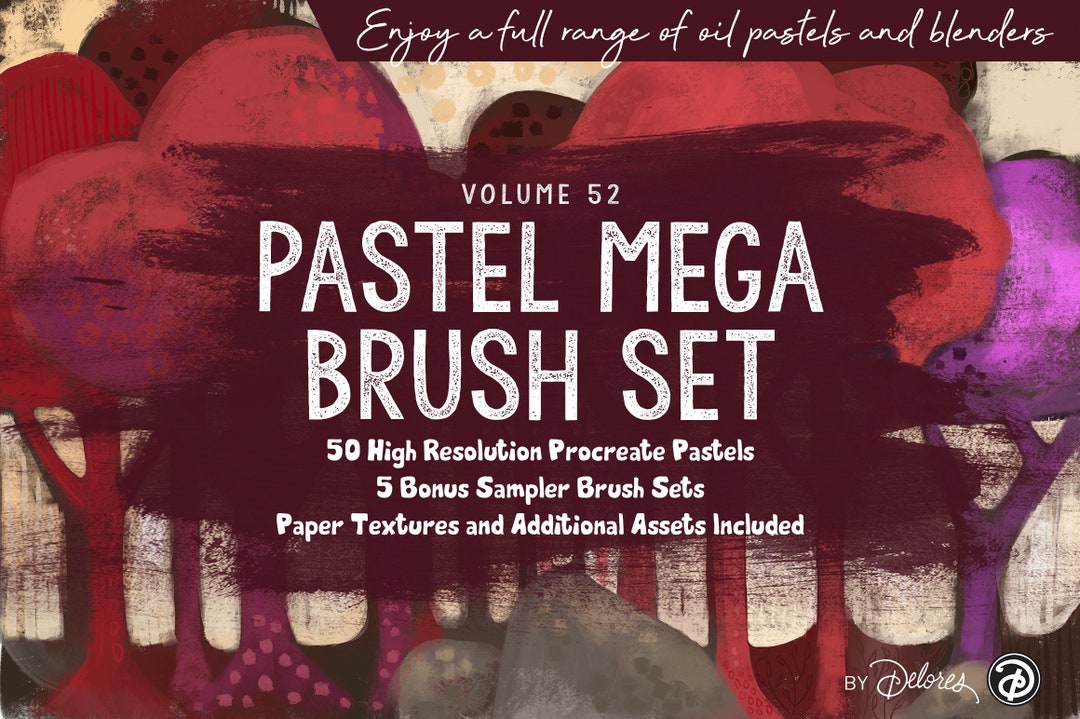 Volume Pastel Volume 52 – Massive Pastel Procreate Brushes & Textures Bundle, Digital ...