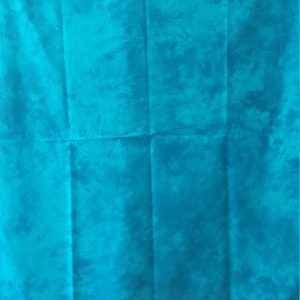 Hand Dyed 1 Yard Cotton Fabric 100% American Grown and Made for Quilting Crafts and Sewing, Blue on Blue
