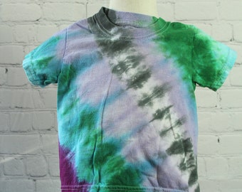 Tie Dyed T-Shirt  Child Size 2T-3T Cotton Short Sleeve Hand Dyed in Multi-Colors Great Gift!