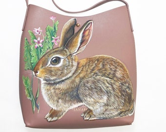 Cottontail and Storksbill purse