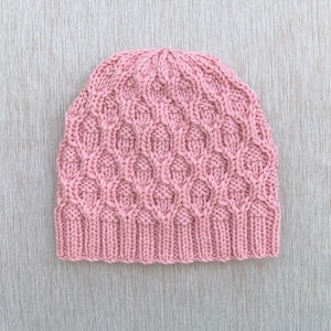 Knitting Pattern Instant Download #286 Hat Florence, Two Sizes 3-6 Months and Child/Adult, Seamless, Medium Worsted Yarn