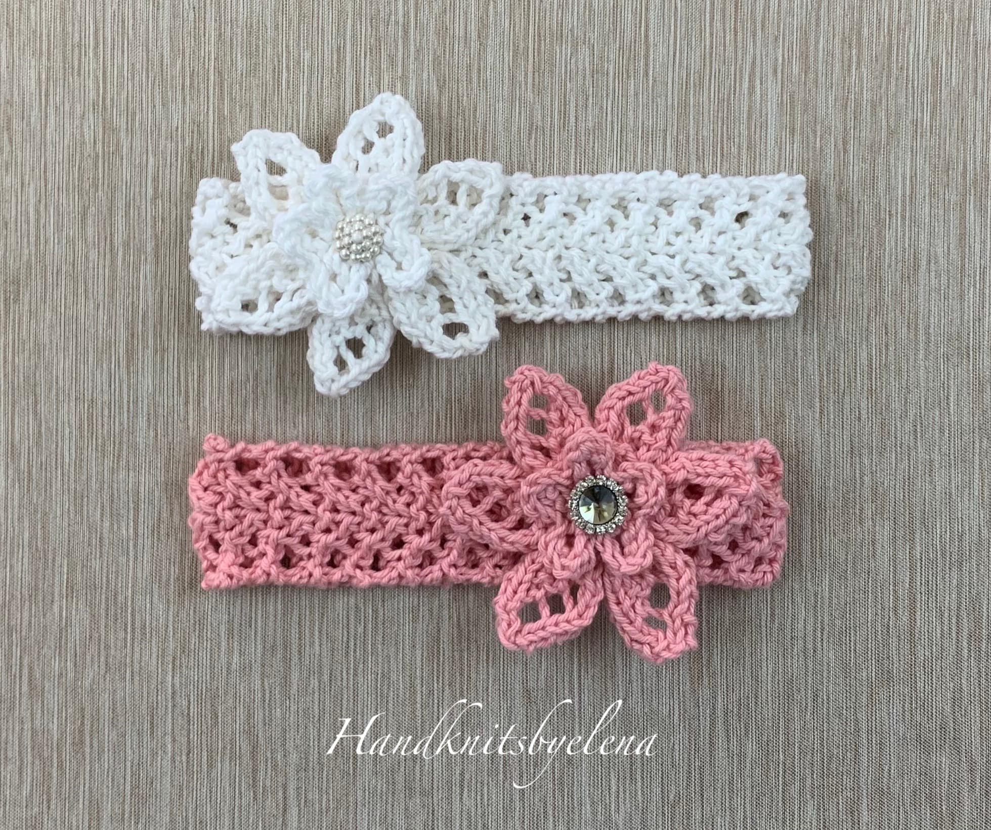 10 Pcs Baby Girls Headbands - Chiffon Flower Elastic Hair Bands For Newborns & Toddlers