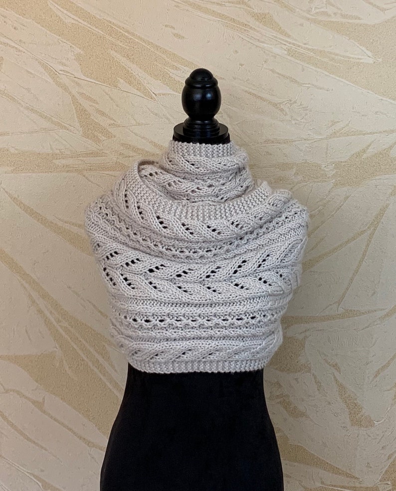 Knitting Pattern Instant Download #308 Infinity Scarf With Playful ...