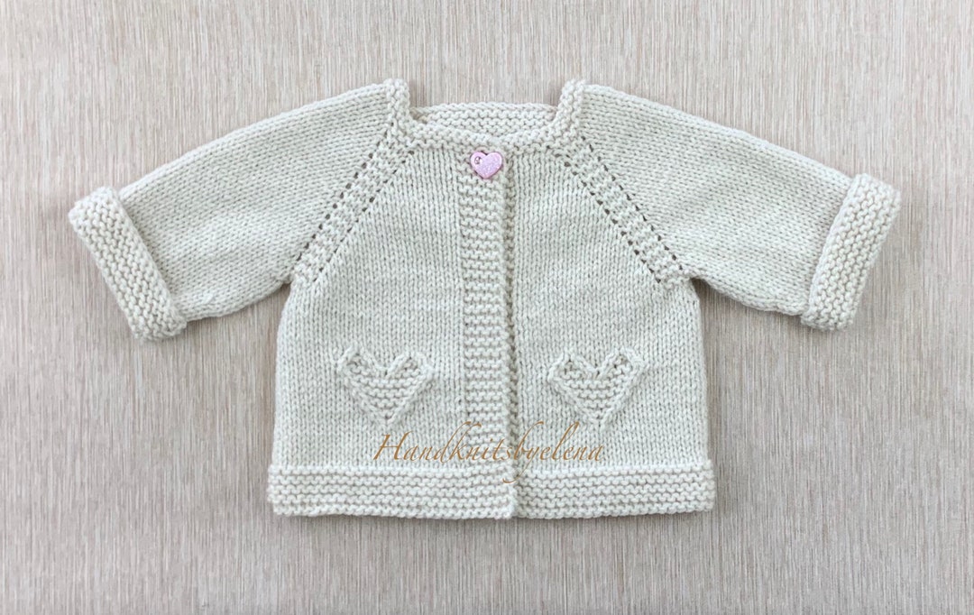 Knitting Pattern Instant Download #329 Baby Cardigan With