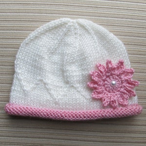 Knitting Pattern Hat Masha for a Baby Girl 0-3, 3-6 and 12-18 Months ...