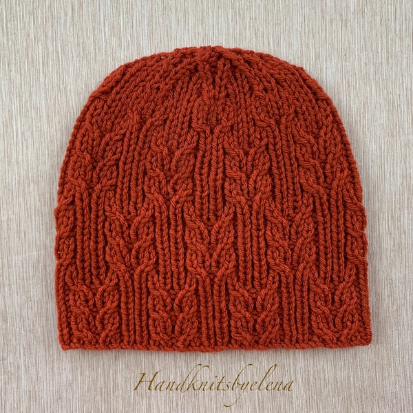 Knitting Pattern Instant Download #347 Hat "Romy", Sizes 2 Years+, Child-Adult, Seamless, Medium Worsted/Aran Yarn