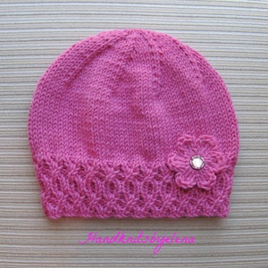 Instant Download 193 Knitting Pattern Hat eva, ONE SIZE Child-adult ...