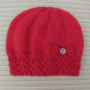 Knitting Pattern Instant Download #248 Hat "Alessya" One Size Child/Adult