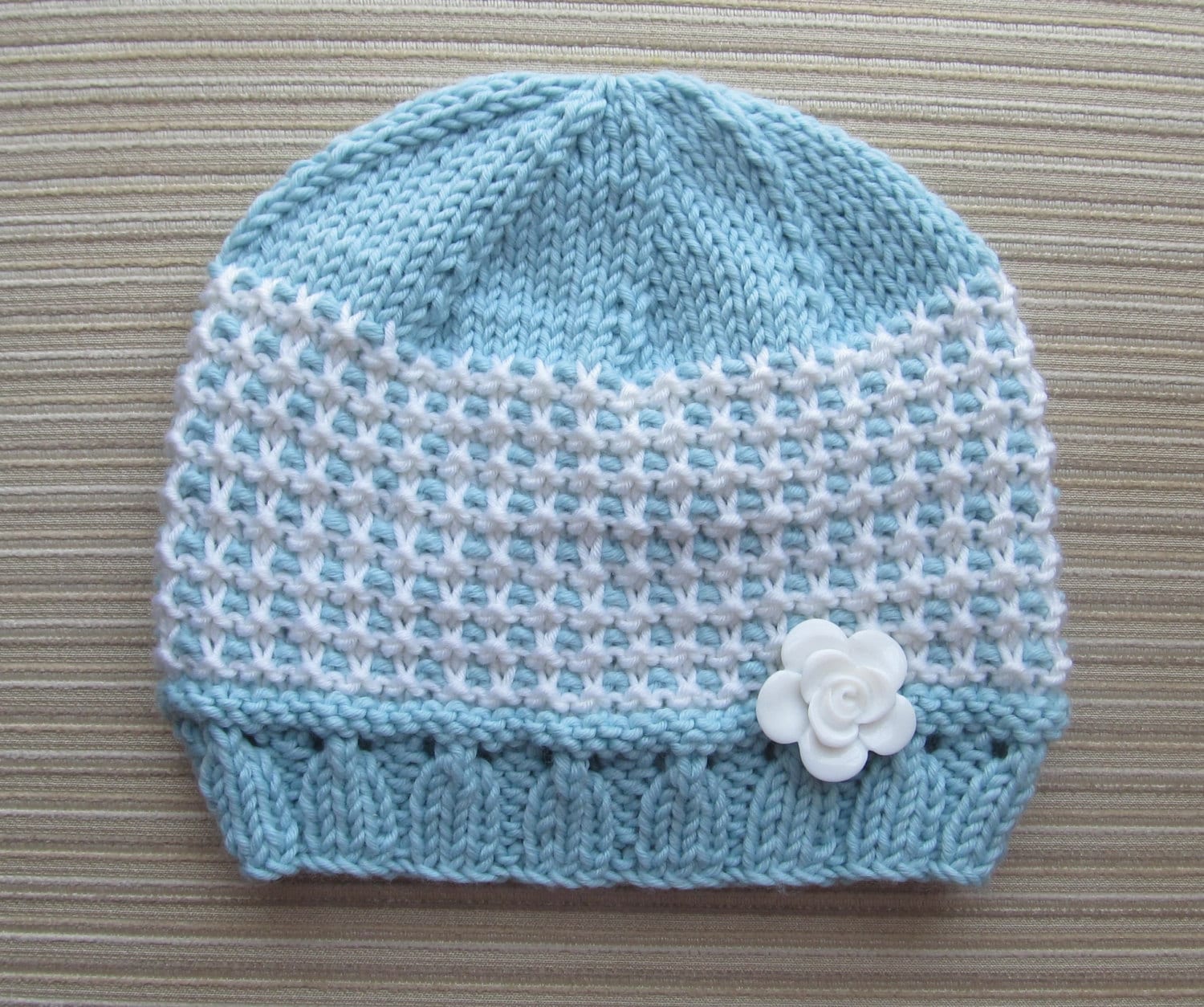 Knitting Pattern 138 Beautiful Slip Stitch Hat in Sizes 3-6 | Etsy