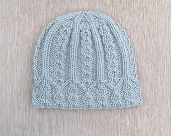 Knitting Pattern Instant Download #271 Hat "Geneva", Sizes 12 Months, 3-10 Years, Child-Adult