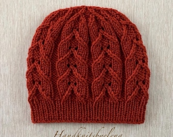 Knitting Pattern Instant Download #365 Hat "Avery" in Sizes 6-9 Months, 2 years +, Child/Adult, Seamless, Medium Worsted/Aran Yarn