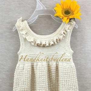 Knitting Pattern Instant Download #257 Sundress in Sizes 12 Months-2 Years and 3-4 Years