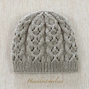 Knitting Pattern Instant Download #345 Hat &quot;Waverly&quot; in Sizes 0-3, 6-9 Months, 2 years +, Child/Adult, Seamless, Medium Worsted Yarn