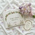 Personalized Swan Couple Embroidered Wedding Guest Book, Handmade Floral Linen Memory Book, Custom Names Wedding Book, Wedding Keepsake Gift product logo