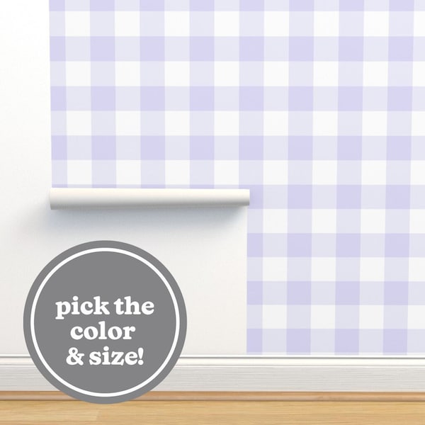 Gingham Peel and Stick Wallpaper Etsy